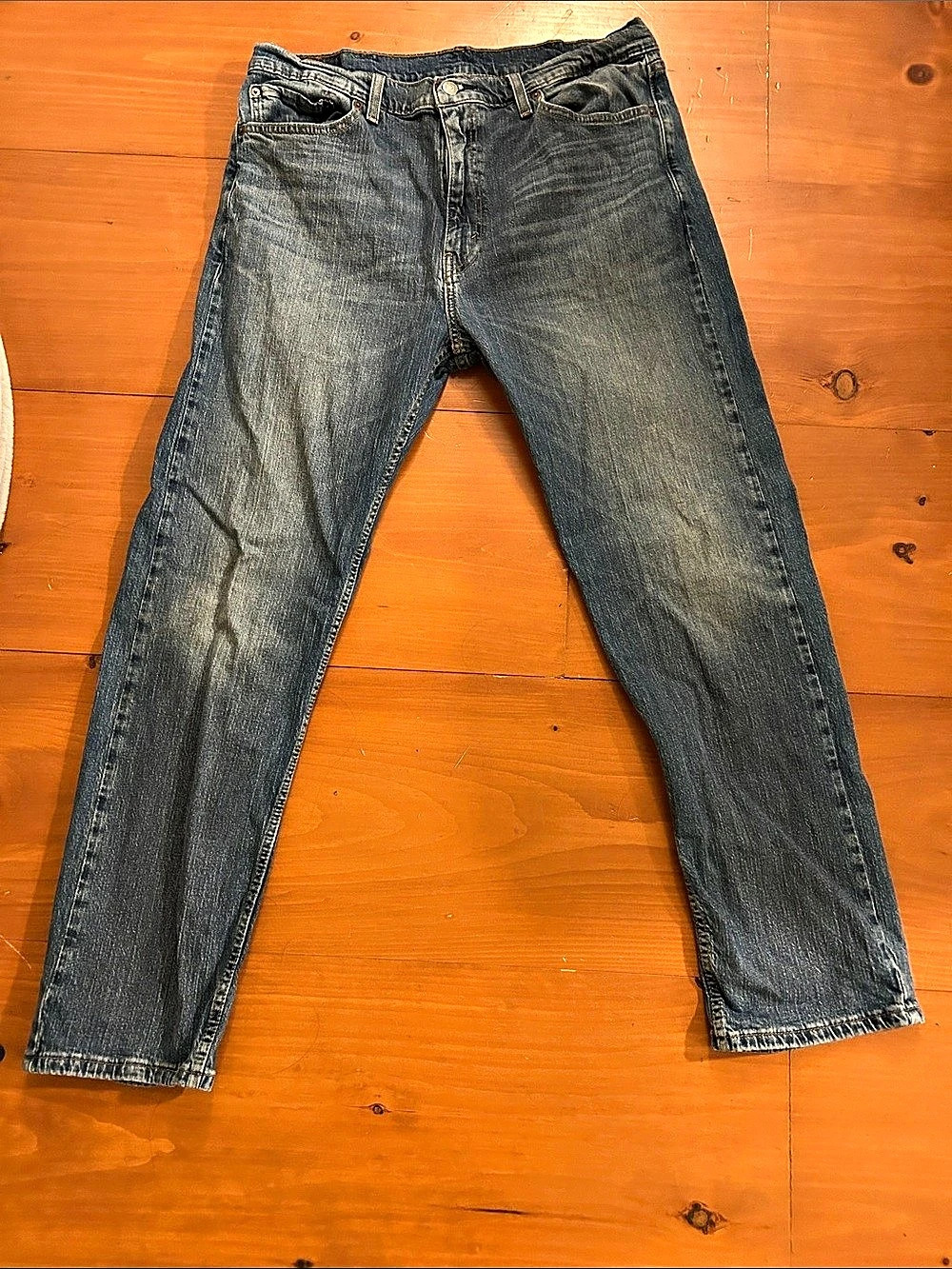Levi's 505 Straight Leg Jeans Waist 38 Gray